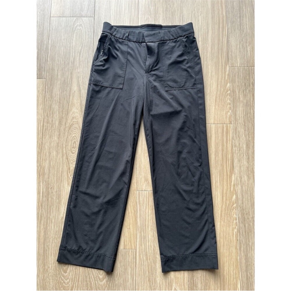 Athleta Eastbound Wide Leg Pant Size 0 Pull On Stretch Black